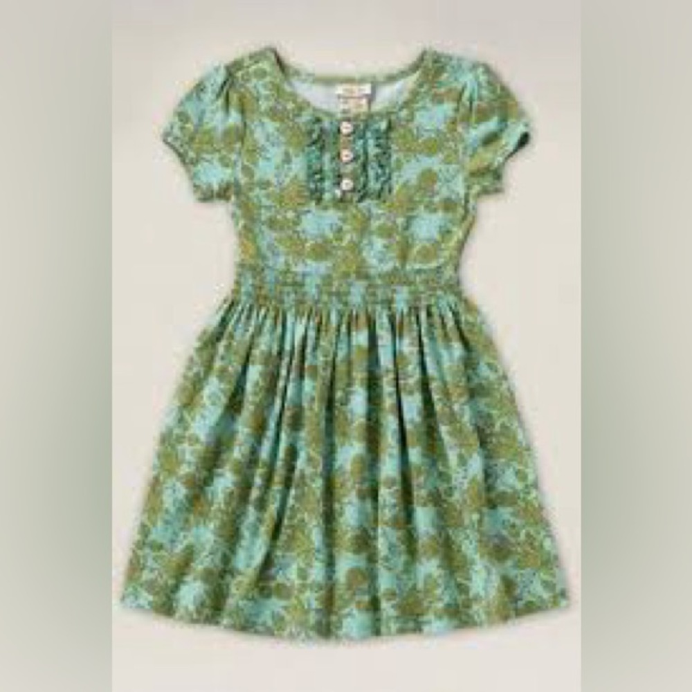 New Matilda Jane Brand Ruffle Lap Dress Girls Size 8 Floral Flower Pattern NWT
